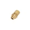 0101 10 78 By Parker | Legris Stud Fitting | 10 Mm Tube Size X M18x1.5 Male M18 Metric Thread | 22 Mm Hex (F) | 19 Mm Hex (F1) | 33 Mm Length | Straight | Brass | Pack Of 10