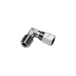 1809 08 11 By Parker | Legris Stud Fitting | 8 Mm Tube Size X 1/8" Male NPT Thread | 13 Mm Hex | 90° Elbow | 316L Stainless Steel | Pack Of 2