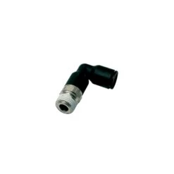 3129 04 10 By Parker | Legris Stud Fitting | 4 Mm Push-to-Connect X 1/8" Male Swivel BSPT Thread | 10 Mm Hex | 90° Elbow | Polymer | Pack Of 10