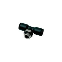 3198 16 17 By Parker | Legris Stud Fitting | 16 Mm Push-to-Connect X 3/8" Male Swivel BSPP Thread | 27 Mm Hex | Tee | Polymer | Pack Of 5
