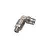 3629 06 13 By Parker | Legris Extended Stud Swivel Fitting | 6 Mm Tube Size X 1/4" Male BSPT Thread | 14 Mm Hex | 90° Elbow | Nickel-Plated Brass | Pack Of 10