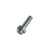 3631 06 10 By Parker | Legris Stud Standpipe | 6 Mm Tube Size X 1/8" Male BSPP Thread | 13 Mm Hex | 27 Mm Length | Straight | Nickel=Plated Brass | Pack Of 10