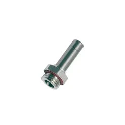 3631 06 10 By Parker | Legris Stud Standpipe | 6 Mm Tube Size X 1/8" Male BSPP Thread | 13 Mm Hex | 27 Mm Length | Straight | Nickel=Plated Brass | Pack Of 10