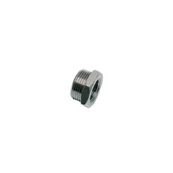 0905 10 13 By Parker | Legris Reducer | 1/4" Male BSPP Thread X 1/8" Female BSPP Thread | 17 Mm Hex | Straight | Nickel-Plated Brass | Pack Of 50