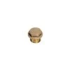 0201 78 00 By Parker | Legris Hex Head Plug W/ Collar | M18x1.5 Male M18 Metric Thread | 17 Mm Hex | 16.5 Mm Length | Brass | Pack Of 10