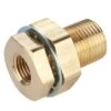 207ACBH-12 By Parker | Legris Bulkhead Union | 3/4" Female NPTF Thread X 1-5/16" Thread | 1-1/2" Hex (B) | 1-1/2" Hex (C) | 1.50" Length | Straight | Brass