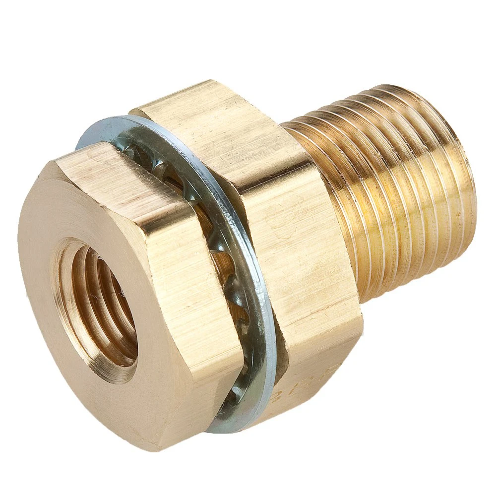 207ACBH-12 By Parker | Legris Bulkhead Union | 3/4" Female NPTF Thread X 1-5/16" Thread | 1-1/2" Hex (B) | 1-1/2" Hex (C) | 1.50" Length | Straight | Brass 1 207ACBH-12 By Parker | Legris Bulkhead Union | 3/4" Female NPTF Thread X 1-5/16" Thread | 1-1/2" Hex (B) | 1-1/2" Hex (C) | 1.50" Length | Straight | Brass