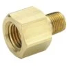 222P-8-6 By Parker | Legris Reducer | 1/2" Male NPTF Thread X 3/8" Female NPTF Thread | 1-1/16" Hex | 1.47" Length | Straight | Brass | Pack Of 10