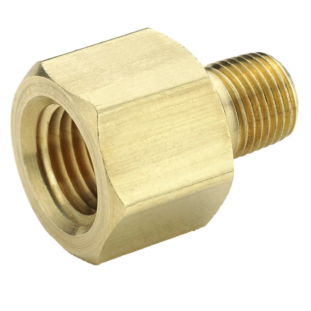 222P-8-6 By Parker | Legris Reducer | 1/2" Male NPTF Thread X 3/8" Female NPTF Thread | 1-1/16" Hex | 1.47" Length | Straight | Brass | Pack Of 10 1 222P-8-6 By Parker | Legris Reducer | 1/2" Male NPTF Thread X 3/8" Female NPTF Thread | 1-1/16" Hex | 1.47" Length | Straight | Brass | Pack Of 10