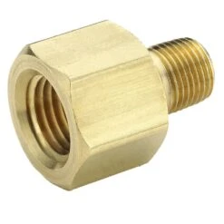 222P-8-8 By Parker | Legris Reducer | 1/2" Male NPTF Thread X 1/2" Female NPTF Thread | 1-1/16" Hex | 1.66" Length | Straight | Brass | Pack Of 10