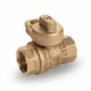S80G41 By RuB Inc. | Gas Service Ball Valve | Gas Meter Cock | 1-1/4" Female NPT X 1-1/4" Female NPT | With Unplated Body | Brass | Pack Of 8