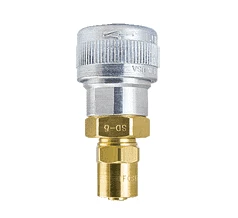 SHDSD75 By ZSi-Foster | Quick Disconnect | SHD5 Series | Automatic Socket | 3/8" ID X 5/8" OD | Reusable Hose End | Aluminum/Steel/Brass