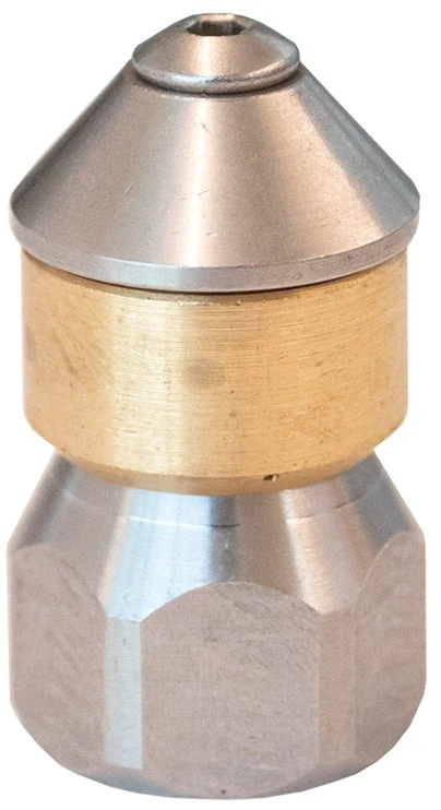 SWNZ380-045 By Dixon Valve | Sewer Nozzle | 4.5mm Orifice | 3/8" Size | 303 Stainless Steel