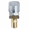 TFSD134 By ZSi-Foster | Quick Disconnect | TF4 Series | 3/8" Automatic Socket | 3/8" ID X 13/16" OD | Reusable Hose End | Brass/Steel