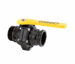 VSFMT300 By Banjo | 3" Standard Port Ball Valve "Stubby Valve" | 3" Male NPT X 3" Male Adapter | 2-1/2" Opening Thru Ball | 225 PSI | Polypropylene | Pack Of 6