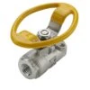 V502SS-4-21 By Parker | Ball Valve | 1/4" Female NPT Thread | 15/16" Hex (B/C) | 3.48" Length | Straight | Stainless Steel