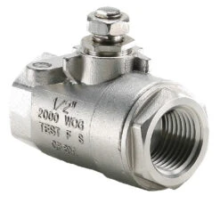 V502SS-6-SUB By Parker | Rotary Actuator | 3/8" Size X 10-24 Female PNC Port | 15/16" Hex (H) | 2.07" Length | Straight | Brass