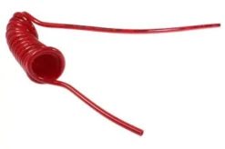 PU14-5W1-R By Coilhose | Flexcoil Air Hose | 1/4" Hose ID X 3/8" Hose OD | Without Fittings | Red | Polyurethane | 5ft