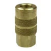 16X6F By Coilhose | Coilflow™ Six Ball Automatic Interchange Coupler | Manual | 1/4" Body Size | 3/8" Female NPT Thread | Straight | Brass (Type 16)