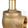 AVF5-250 Dixon Brass 500# Angle Hose Valve - 2-1/2" Female NPT Inlet X 2-1/2" Female NPT Outlet