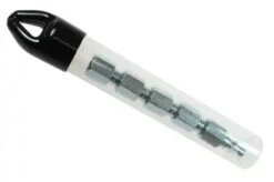 1402-T5 By Coilhose | Steel Connector | 1/4" Male NPT ARO Interchange | Connector | Straight | Plated Steel | Pack Of 5