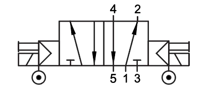 01VA1500020301 By AIGNEP | 01V Control Valves Series | 5/2 Double Solenoid Ext Pilot G-Thread 1/8" | 24V DC/2 W Coil | Black Con 2 01VA1500020301 By AIGNEP | 01V Control Valves Series | 5/2 Double Solenoid Ext Pilot G-Thread 1/8" | 24V DC/2 W Coil | Black Con - Image 2