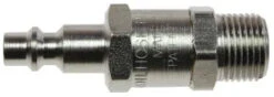 1403LF By Coilhose | FilterPlug™ | 1/4" ARO Filtering Connector | 3/8" Male NPT Thread | Straight | Plated Steel