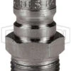 E4M4 By Dixon Valve | Hydraulic Quick Disconnect Coupling | E-Series | 1/2" Male NPTF X 1/2" Straight-Through Interchange | Plug | Steel