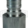 E2F2-S By Dixon Valve | Hydraulic Quick Disconnect Coupling | E-Series | 1/4" Female NPTF X 1/4" Straight-Through Interchange | Plug | 303 Stainless Steel