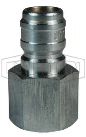 E2F2-S By Dixon Valve | Hydraulic Quick Disconnect Coupling | E-Series | 1/4" Female NPTF X 1/4" Straight-Through Interchange | Plug | 303 Stainless Steel