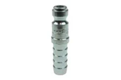 1608L By Coilhose | Coilflow™ Automotive Tru-Flate Interchange Connector | Manual | 1/4" Body Size | 3/8" Lock-on Hose Barb | Straight | Plated Steel (Type 16)