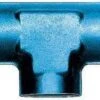 FBM2177 (FCM2177) Eaton Aeroquip® -12 Female AN X -12 Female AN X -12 Female AN Tee Adapter - Blue Anodized Aluminum