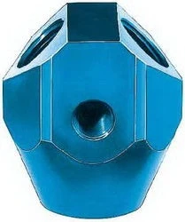 FBM2178 (FCM2178) Eaton Aeroquip® Fuel Block Adapter 1/4" X 1/4" X 1/8" X 3/8" Male Pipe - Blue Anodized Aluminum