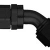 FBM4424 (FCM4424) Eaton Aeroquip® -10 Reusable S.A.E. 37° (JIC/AN) Swivel 45° Elbow Fitting - Black Anodized Aluminum
