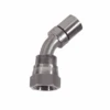 FJS45-08-08 Dixon Valve -8 304 Stainless Steel Nominal Smooth Bore PTFE Hose Fitting - 45 Deg. FJIC - 1/2" Thread Size