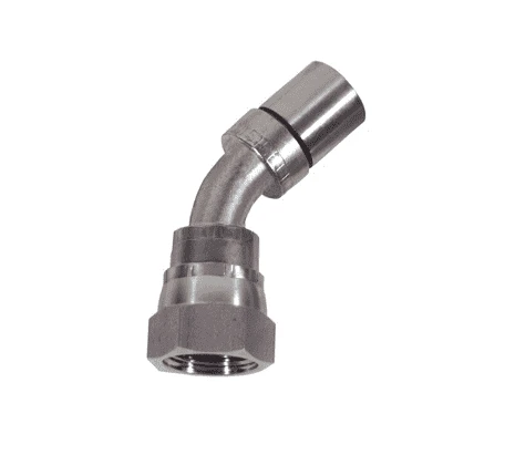 FJS45-08-08 Dixon Valve -8 304 Stainless Steel Nominal Smooth Bore PTFE Hose Fitting - 45 Deg. FJIC - 1/2" Thread Size 1 FJS45-08-08 Dixon Valve -8 304 Stainless Steel Nominal Smooth Bore PTFE Hose Fitting - 45 Deg. FJIC - 1/2" Thread Size