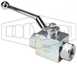 HPBV12ZPL By Dixon Valve | High Pressure Ball Valve | 1/2" Female NPT X 1/2" Female NPT | Clear Zinc Coated Carbon Steel