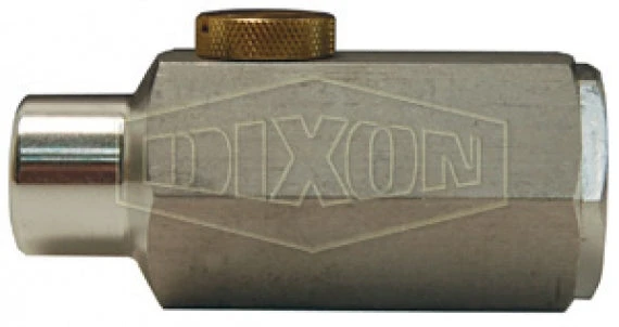 ML200M By Dixon Valve | Pneumatic Mini In-Line Lubricator | 1/4" Female NPT Inlet | 1/4" Male NPT Outlet | Aluminum