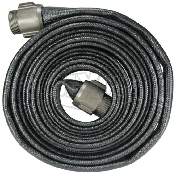 WDH20BK100RAT Dixon Nitrile Washdown Hose - Coupled - Male MNPT X MNPT - 2" Hose Size - 2-5/16" Bowl Size - 100ft Length
