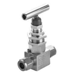 NVN-2032-B By Brennan Inc. | Needle Valve | -04 Instrumentation Fitting X -04 Instrumentation Fitting | Integral Bonnet | Vee Stem | Brass