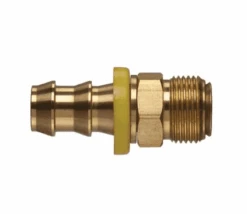 POFMIV-0808 By Kuriyama | 1/2" Push-On Fitting | 3/4-16" Male Inverted Flare UNF | 1/2" Hose Size | Brass