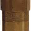 SCVL10 By Dixon Valve | Safety Check Valve | 1-1/4" Hose ID | 1-1/4" Male NPT X 1-1/4" Female NPT | 260-290 SCFM Cut-Off Flow Rate | Brass