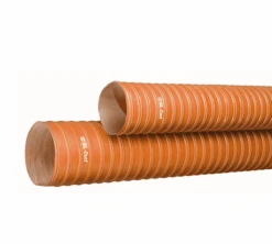 SDH-175X12 By Kuriyama | Series SDH | SIL-Duct Ducting Hose | Orange | ID: 1-3/4" | 55 PSI | Silicone | 12ft Length