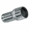 SSN304-100 By Kuriyama | Hose Nipple | 1" Male NPT X 1" Hose Shank | 125 PSI | 304 Stainless Steel