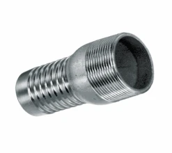 SSN304-100 By Kuriyama | Hose Nipple | 1" Male NPT X 1" Hose Shank | 125 PSI | 304 Stainless Steel