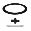 40MP-G800 Dixon Valve 8" PTFE Sanitary Clamp Gasket - White
