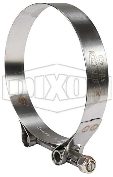 STBC382 By Dixon Valve | Style STBC | T-Bolt Clamp | 3/4" Band Width | Hose OD Range: From 3.56" To 3.87" | 300 Stainless Steel Band & Bolt 1 STBC382 By Dixon Valve | Style STBC | T-Bolt Clamp | 3/4" Band Width | Hose OD Range: From 3.56" To 3.87" | 300 Stainless Steel Band & Bolt