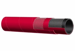 T605AH400X100 Alfagomma By Kuriyama | Red Petroleum S & D Hose | 4" ID | 4.57" OD | 150 PSI | 100ft Length