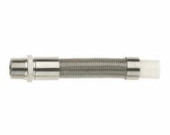 WSB-20Z Dixon Valve Bulk -20Z Nominal Smooth Bore PTFE Hose - White Non-Conductive Tube (Double Braided) - 1-1/4" Nominal Size - 1.125" Average ID